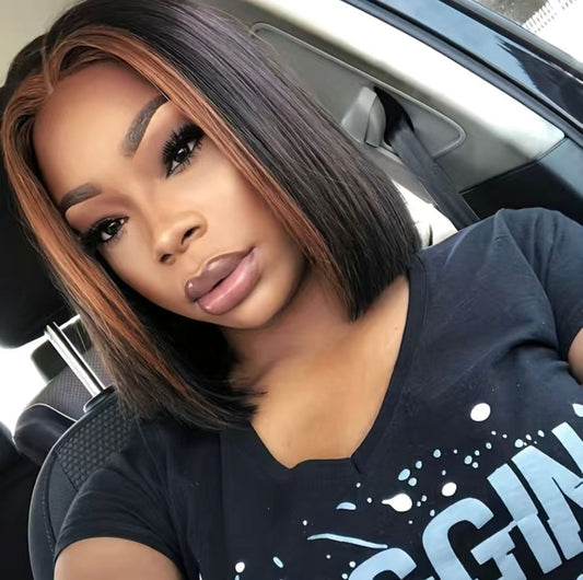 12 Inch Straight Bob Lace Front Wig